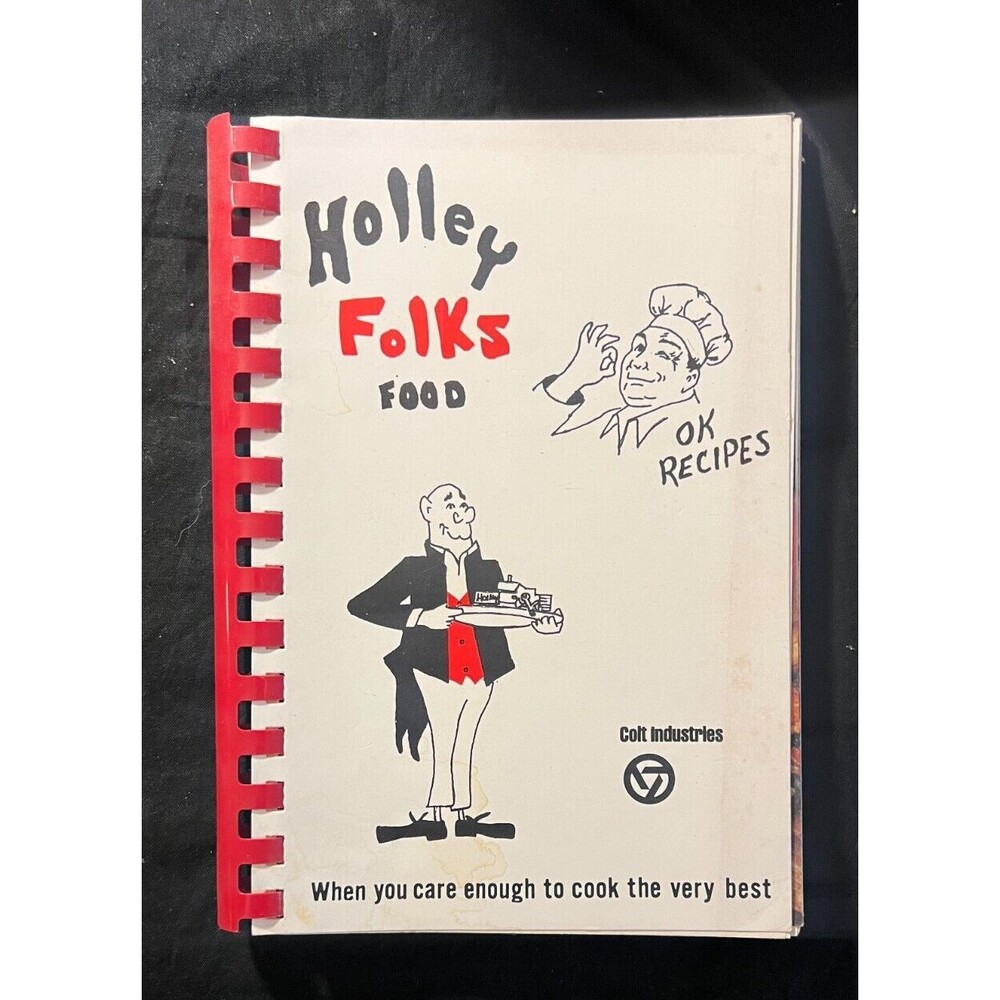 HOLLEY FOLKS RECIPES rare Cookbook- Bowling Green Kentucky Automotive Factory